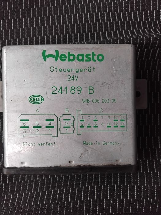 Webasto блоки управління