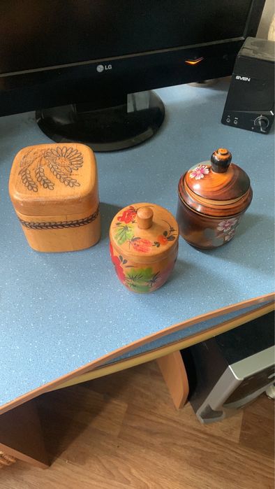 Спецовочница солонка/ петриковская роспись/ чашки икеа