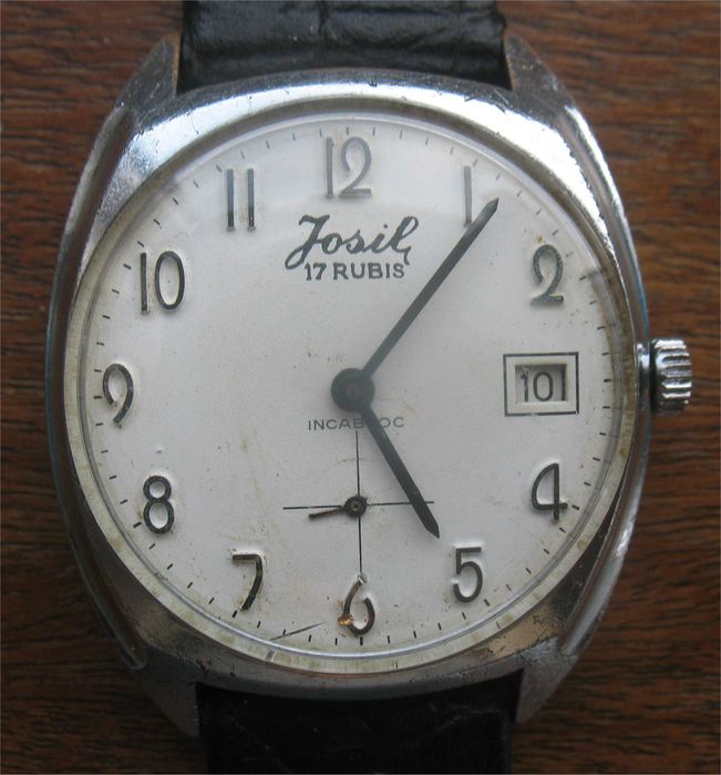 Relógio de Corda Vintage - Josil - 17 Rubis Incabloc