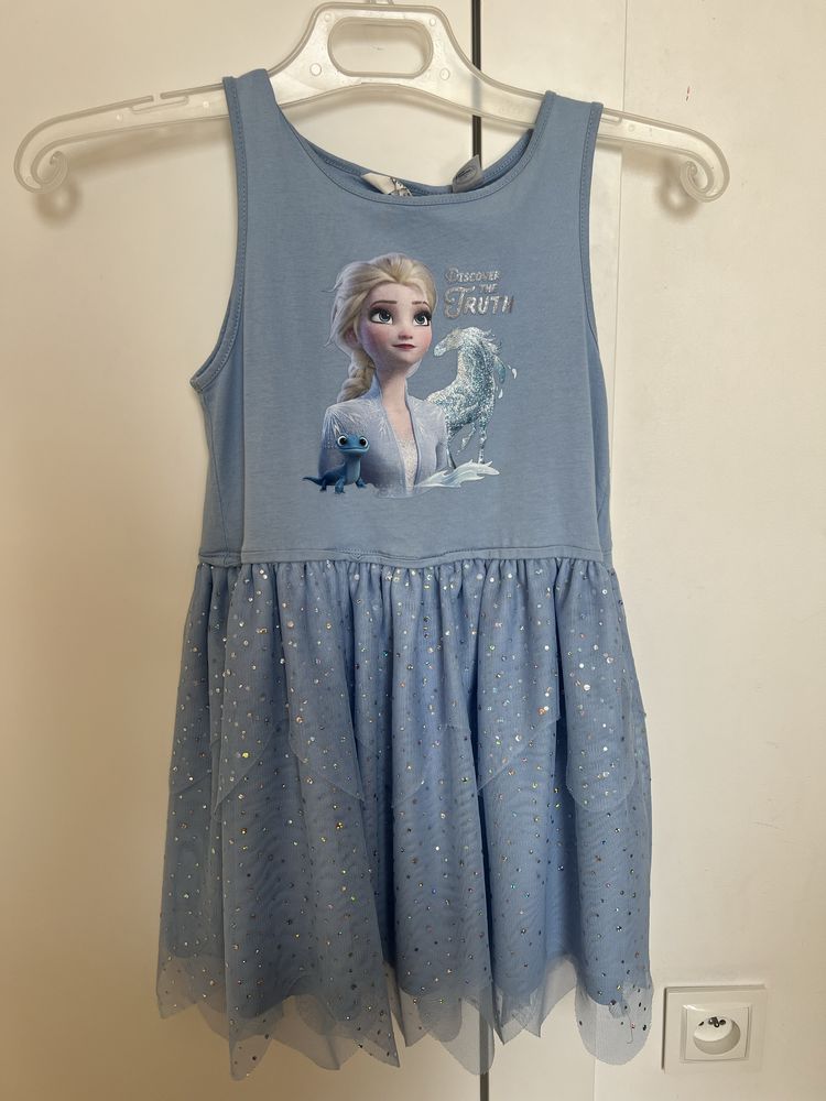 Sukienka H&M, Krsina lodu, Frozen, 122-128, 6-8 lat