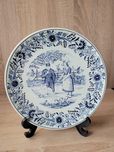 Dekoracyjny talerz kolekcjonerski Delft Boch Vintage