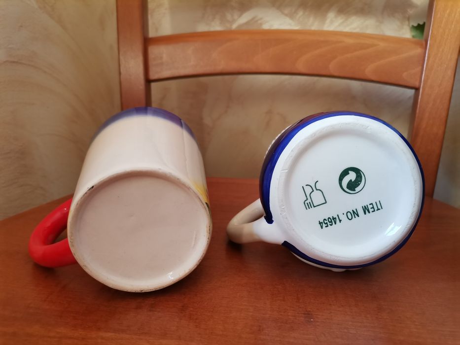 Kolorowe kubki ozdobne