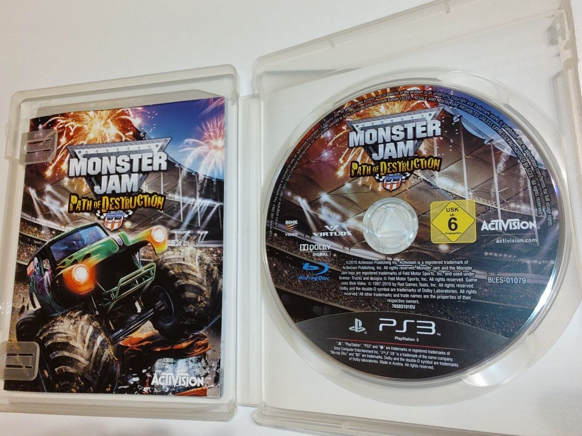 Monster Jam Path od Destruction Sony PlayStation 3 ps3 + kierownica