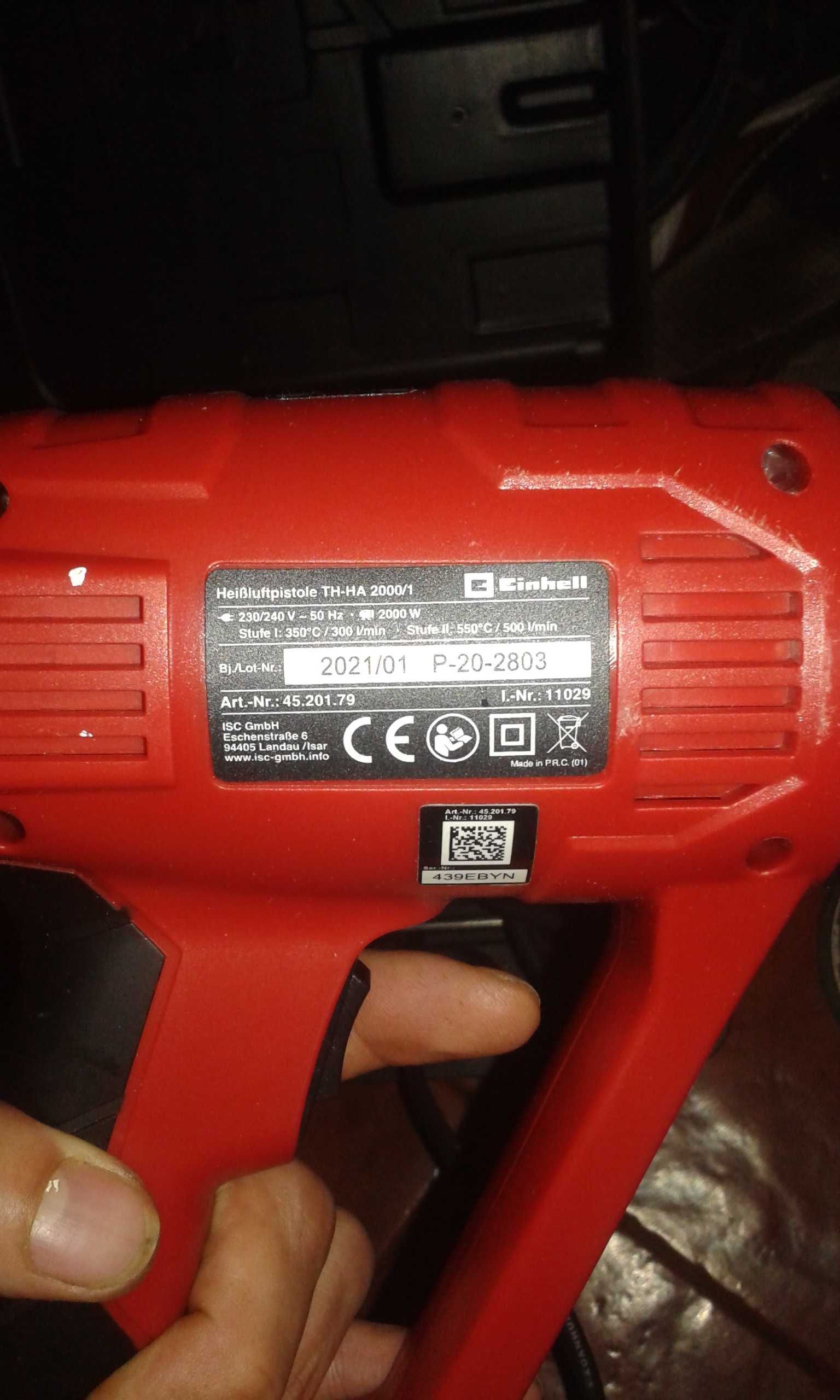Pistola de ar quente Einhell