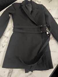 Sukienka Zara r S czarna, założona raz