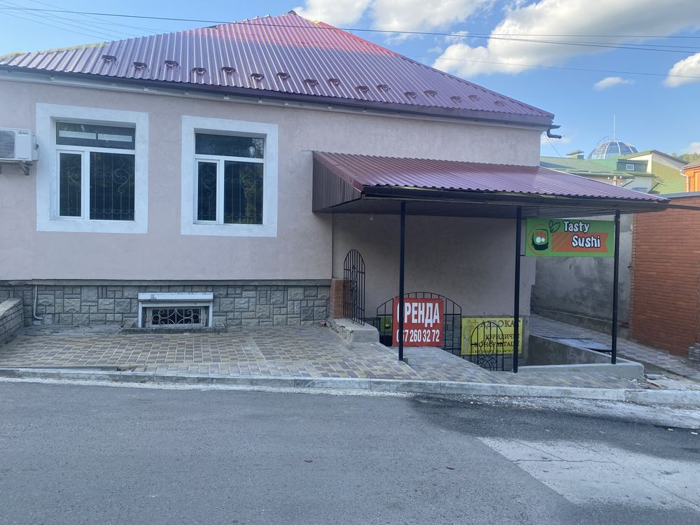 Оренда 72-100 м.кв. Кафе+ літній майданчик Центр. Світло НЕ виключають