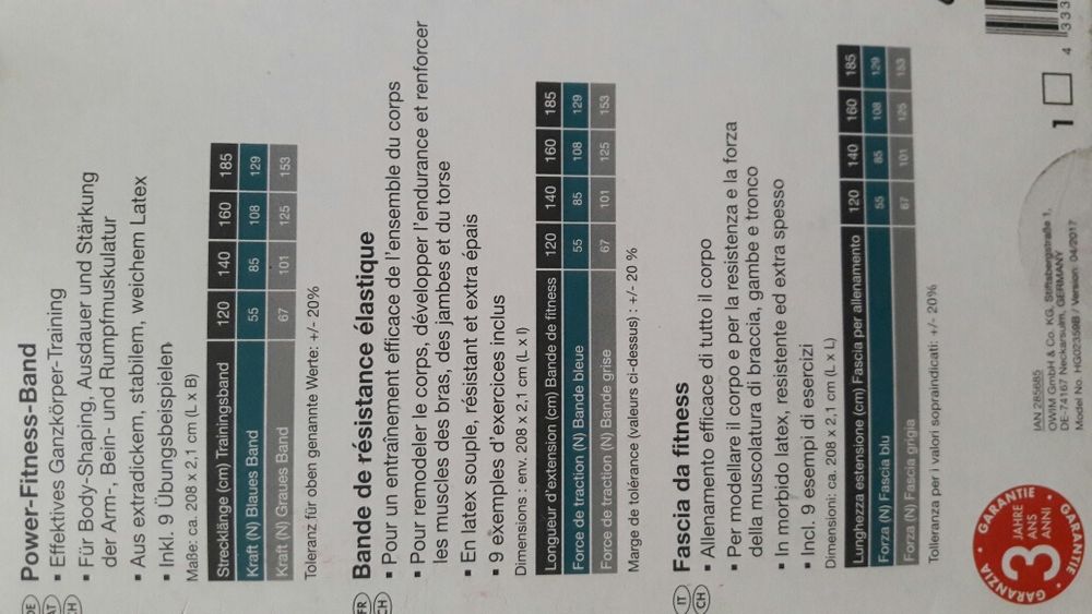 Резинка для фитнеса, новая, фирмы crivit