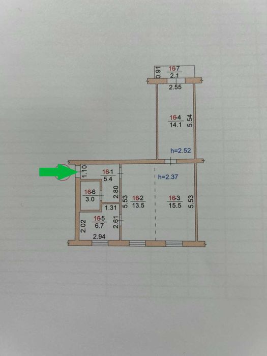 Продається двокімнатна квартира в Корабельному вул.Остапа Вишні S1