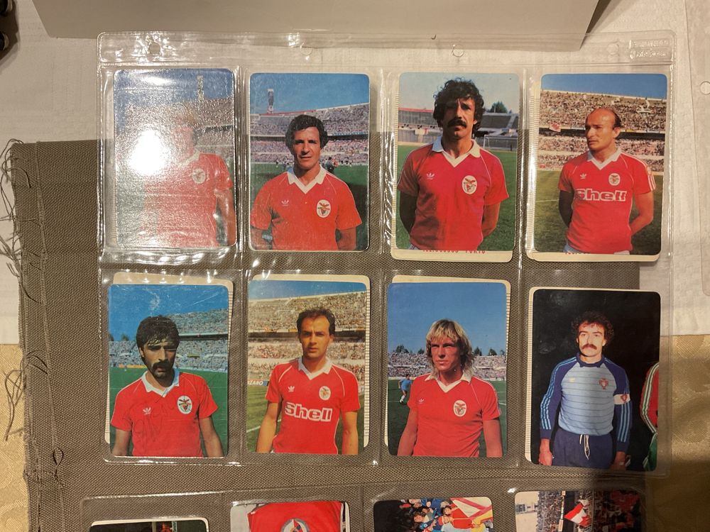 Calendarios antigos anos 80 do Futebol Clube Benfica