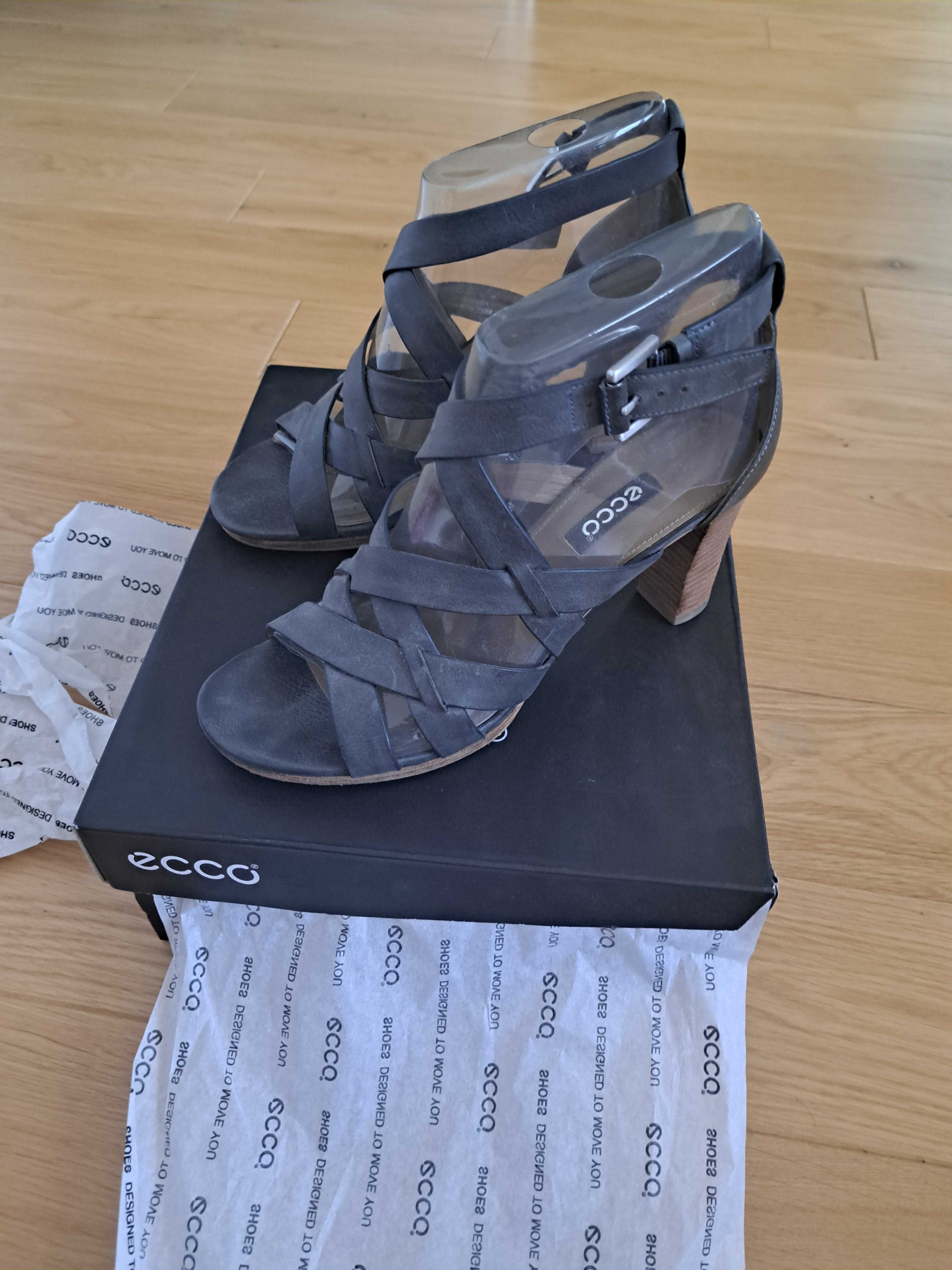 Buty sandały na obcasie ecco rozmiar 40