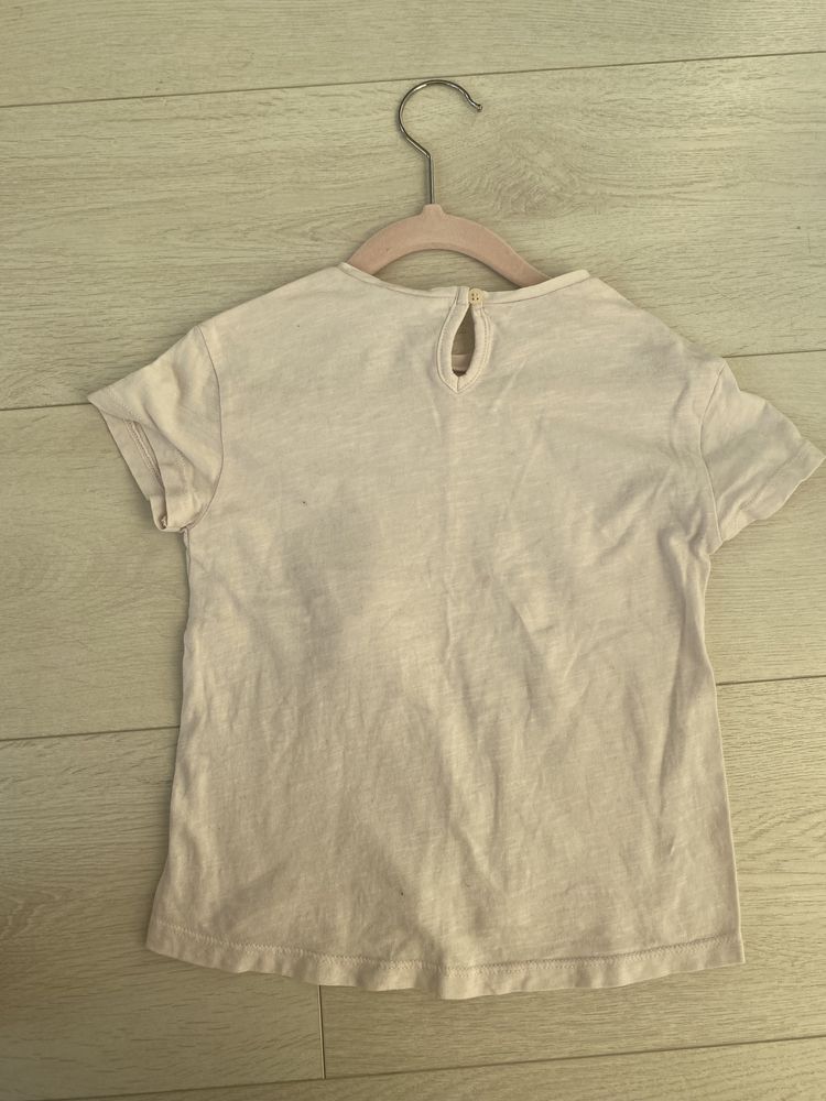 Sliczny T-shirt z puszkiem Zara R.98