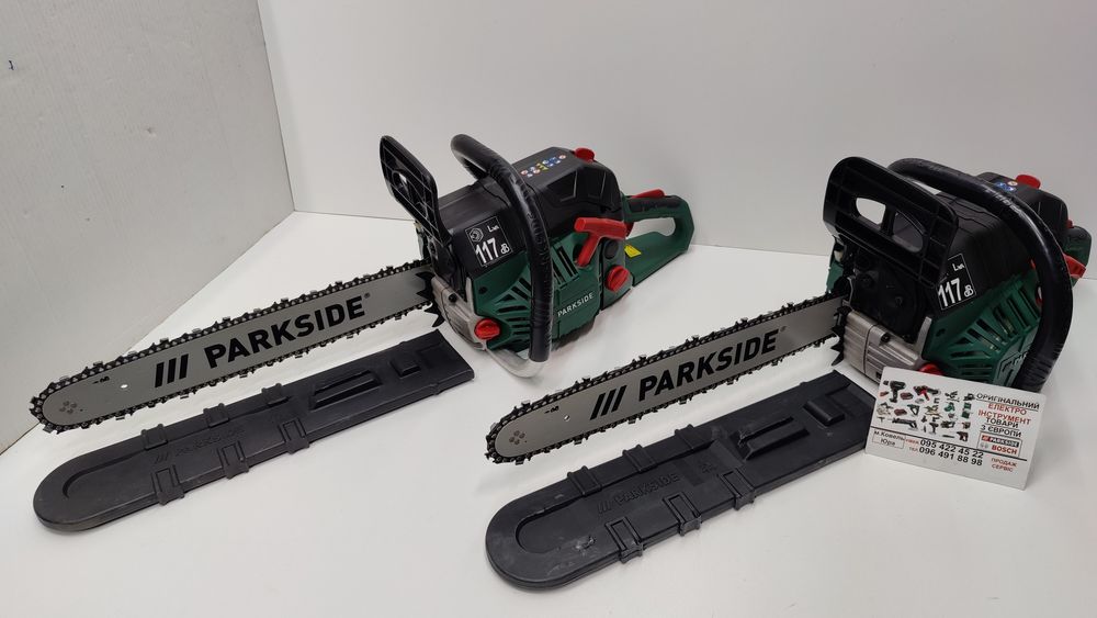 ОРИГИН цепна бензопила с Германии Parkside PBKS 53/2кВт/ланцюгова пила