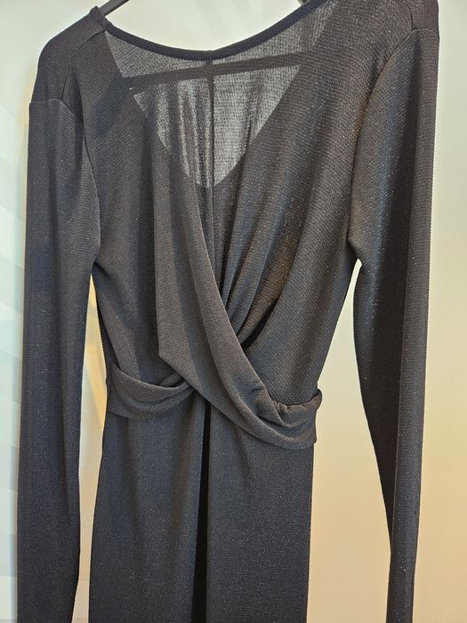 Vestido preto com brilho