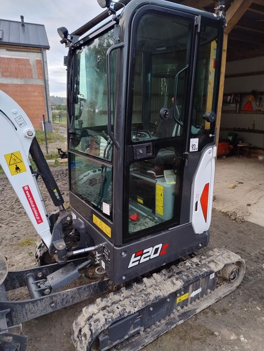 Minikoparka Bobcat E20z wersja komfort z 2025r CESJA