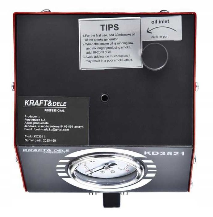 GENERATOR DYMU DO SPRAWDZENIA Szczelności  Układów 12V 9l/min 30ml