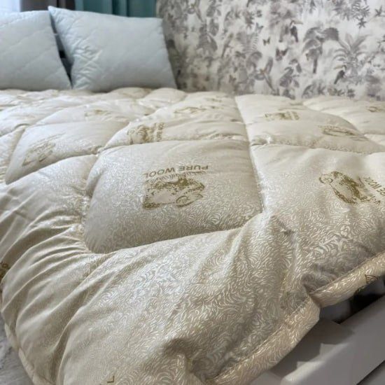 ‼️Вовняна ЗИМОВА ковдра  з овечої вовни| НАЙКРАЩА якість |