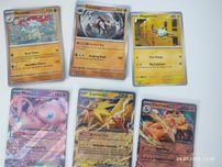 Karty pokemon - 3 exy i 3 zwykle mew 151