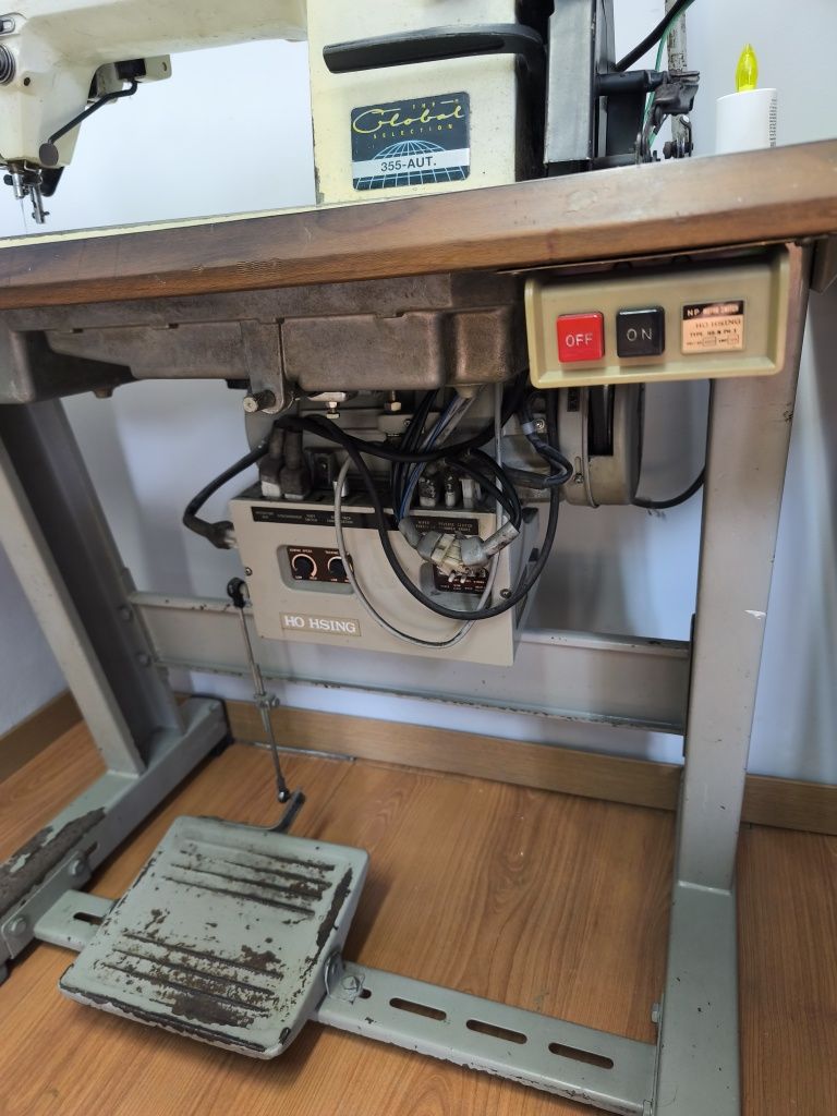 Máquina de costura trifásica