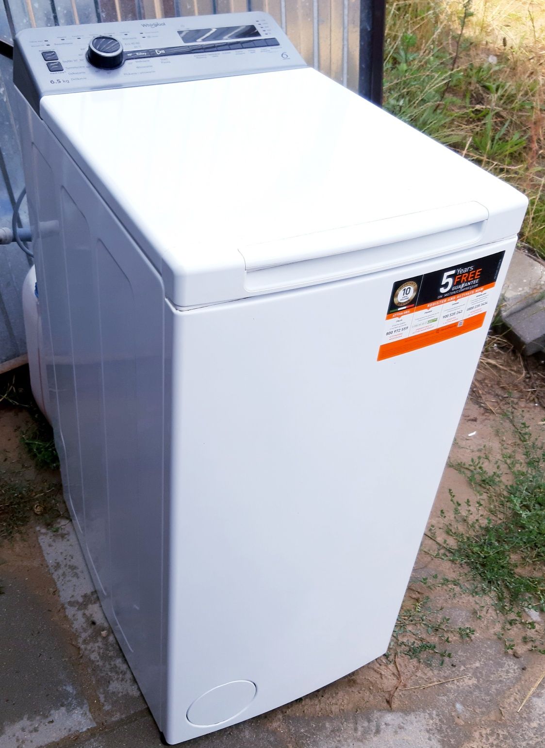 Pralka Od Góry Ładowana Whirpool Slim 40cm Wąska 100% Sprawna Zadbana