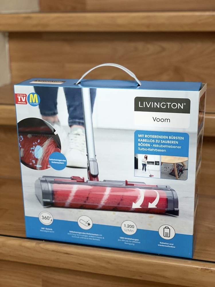 Пылесос LIVINGTON Voom Akku Besen, grey