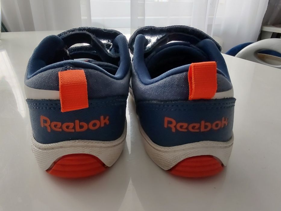 Reebok buty sportowe skóra naturalna niebieski rozmiar 23,5