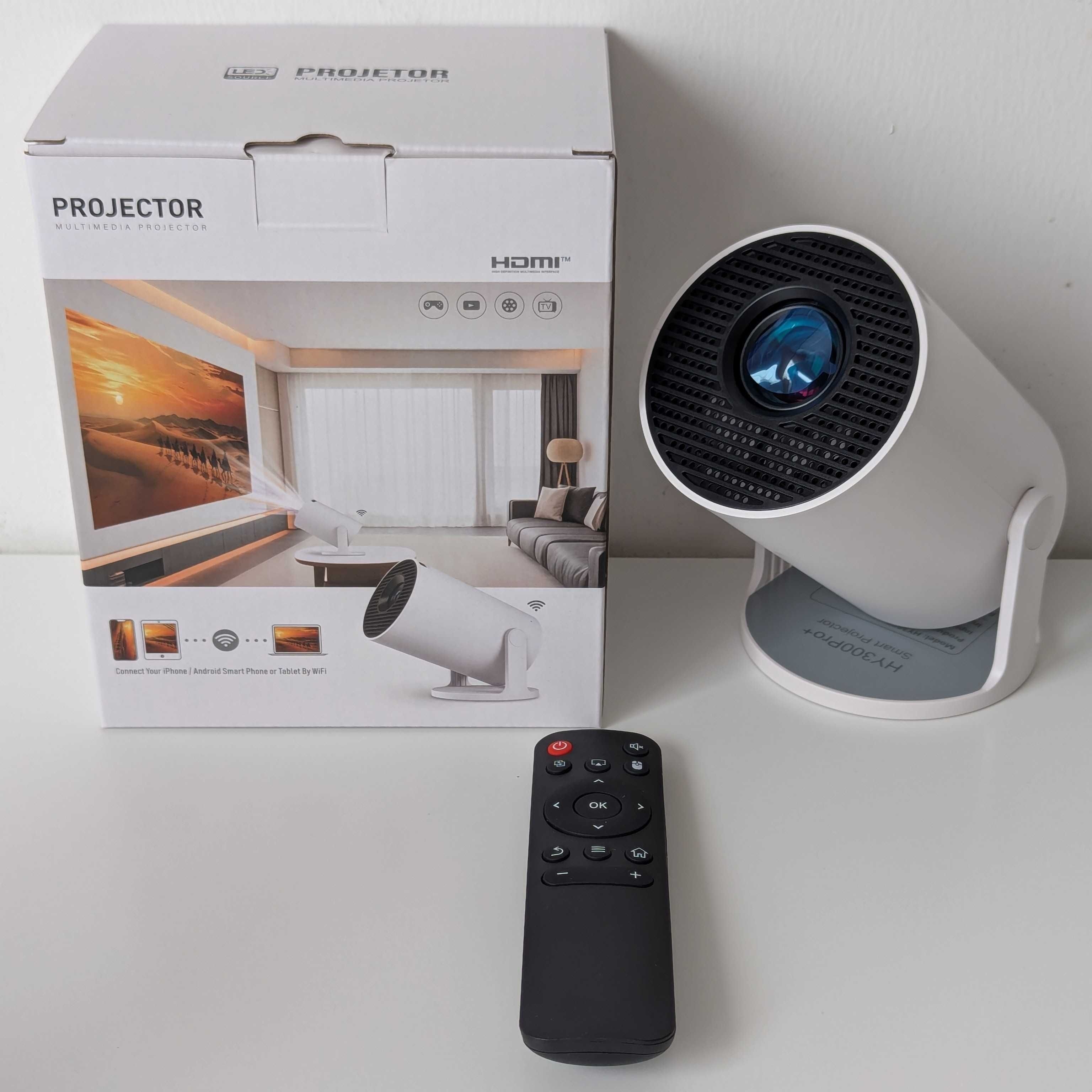 Projetor Smart Android 11 | 4K | HD 720p | HY300 PRO + PLUS Original