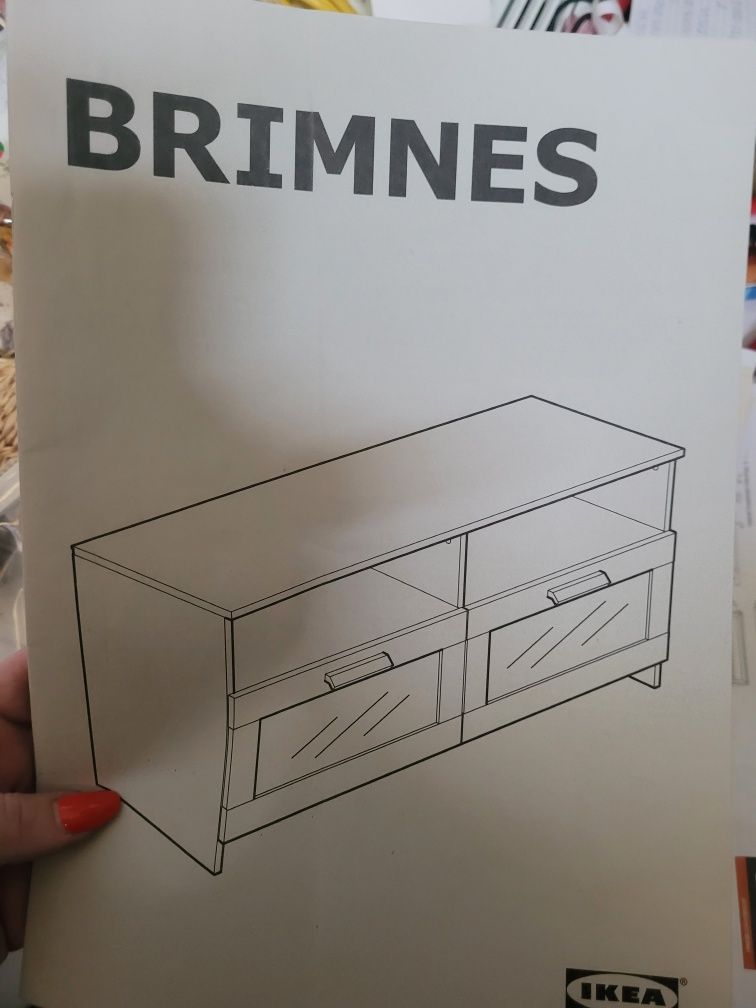 Szafka RTV stojąca Ikea Brimnes 120 cm x 53 cm x 41 cm