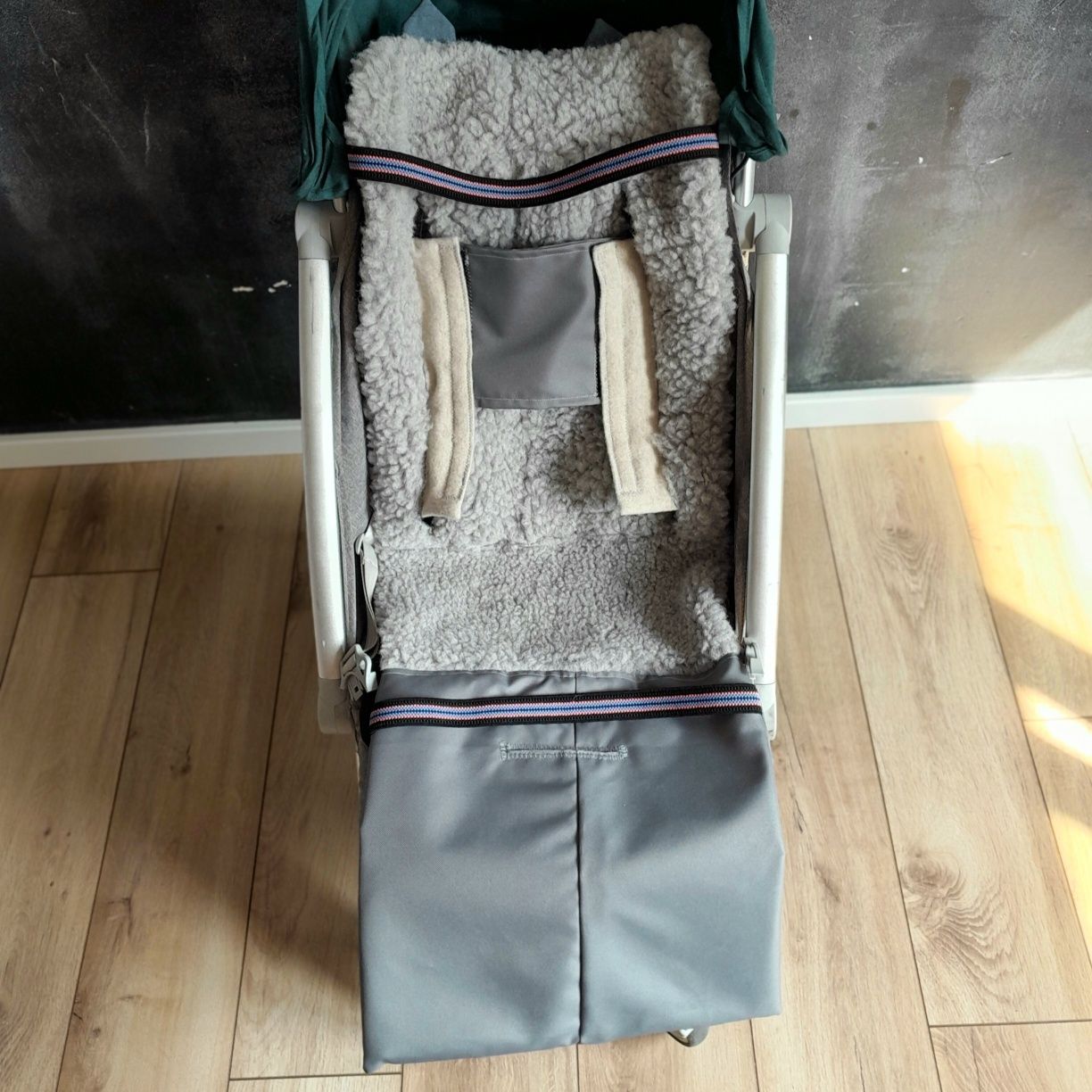 Wkładka do wózka, spacerówki, wełna 100%, merino,