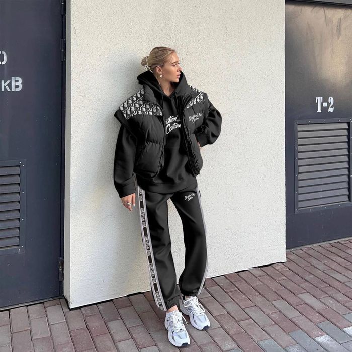 Трійка діор костюм утеплений фліс