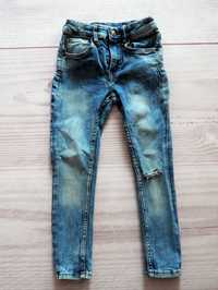 Spodnie jeansy rurki H&M Rozmiar 104