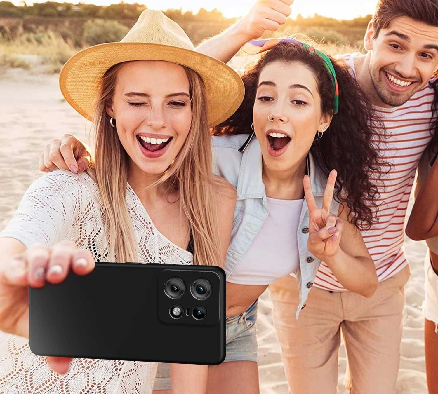 Etui Slim Matt do Motorola Edge 50 Pro + Szkło Hartowane