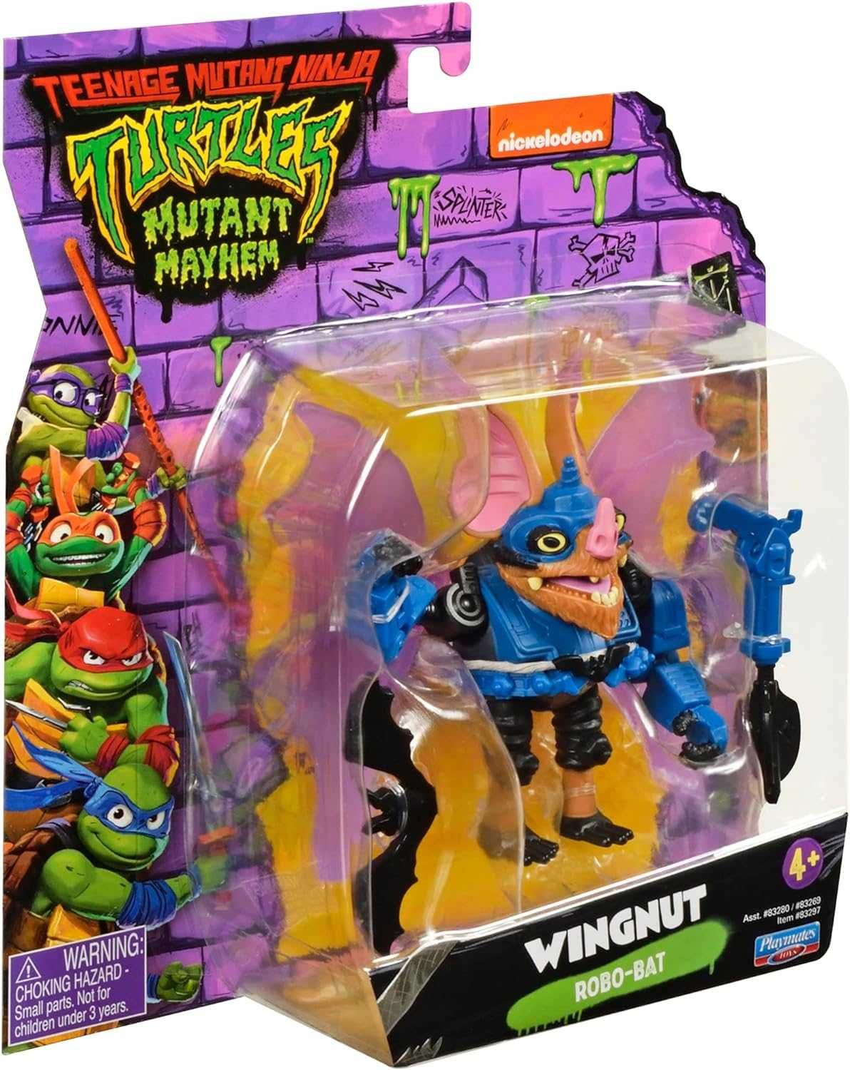 Оригінал Ninja Turtles Mutant Mayhem Wingnut ніндзя Вігнут мутант TMNT