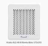 Kratka Kominkowa Biała żaluzyjna 175x195