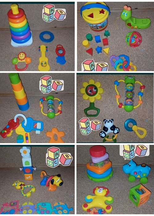 Conjunto de brinquedos de bebé, criança.
7€ cada conjunto