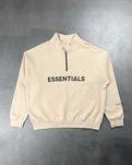 Світшот Fear Of God Essentials Front Logo Half Zip Sweat Taupe