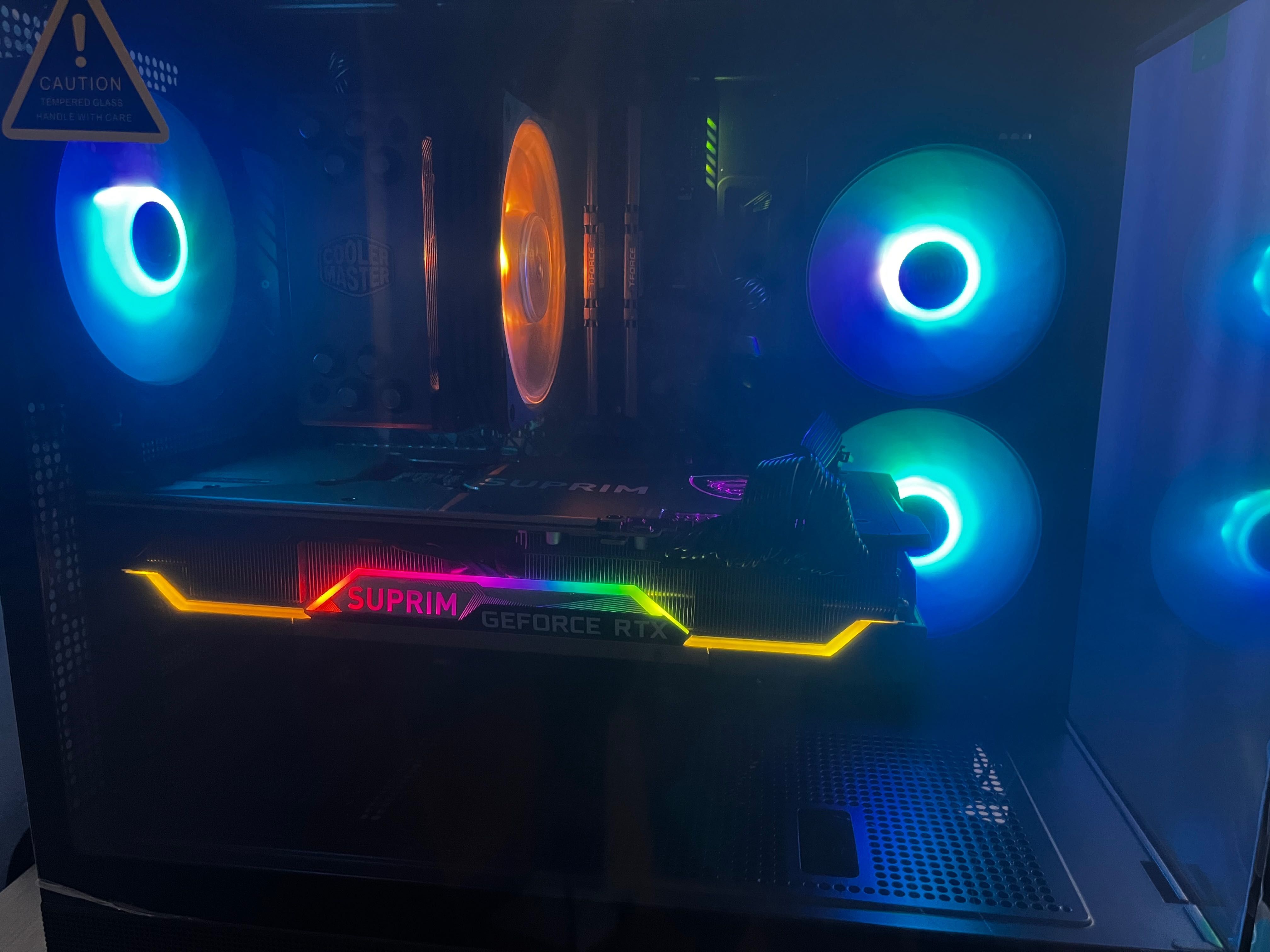 ПК RTX MSI SUPRIM 3080 /Core i5-10600/16gb RAM DDR4/1Tb SSDm2 Аквариум