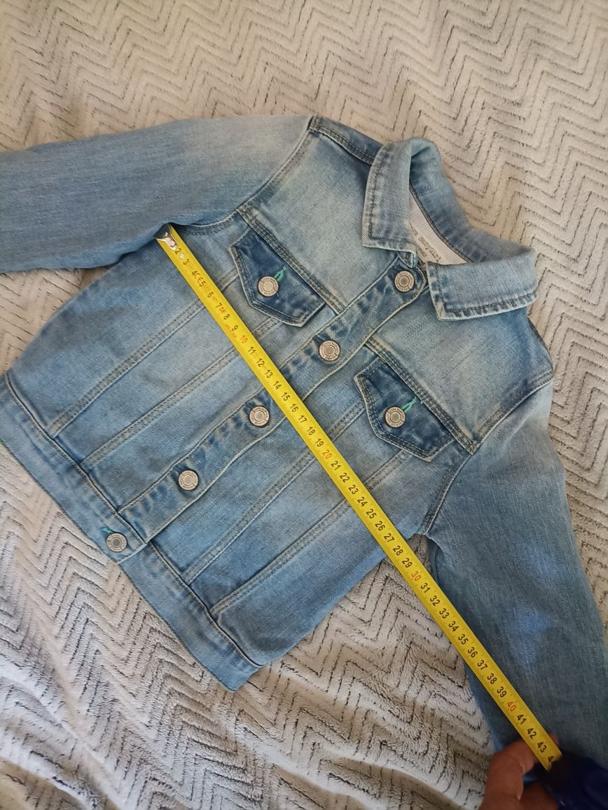 Kurtka jeansowa dżinsowa katana Zara 98