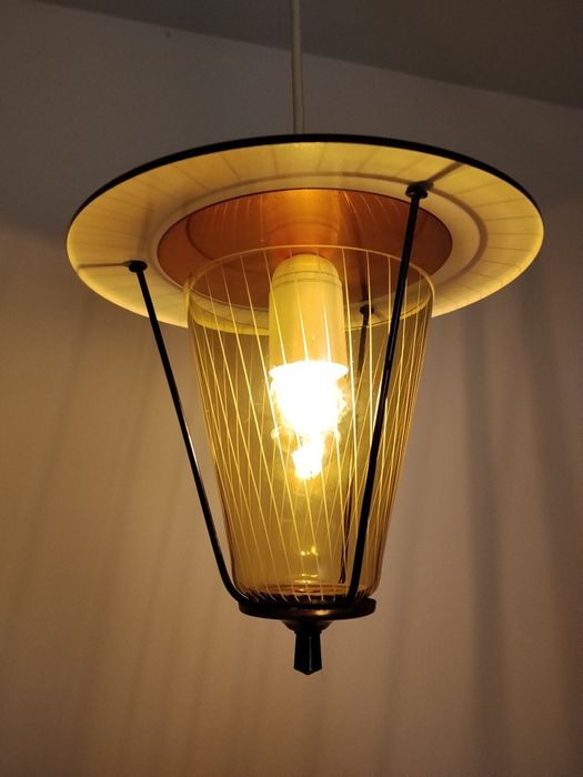 Piękna lampa sufitowa mid-century super stan po renowacji