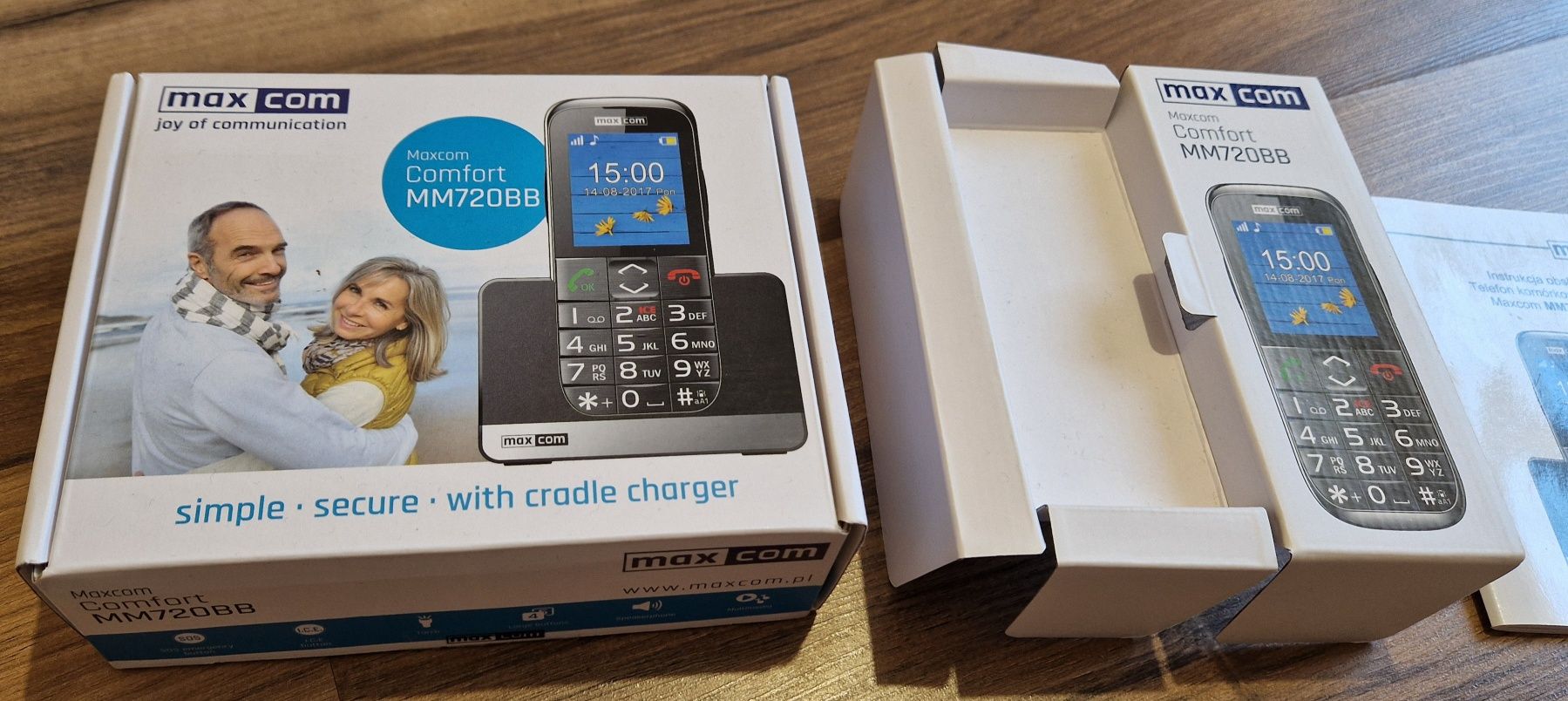 Telefon dla Seniora !!! OKAZJA Polecam !!! Maxcom MM720BB !!!