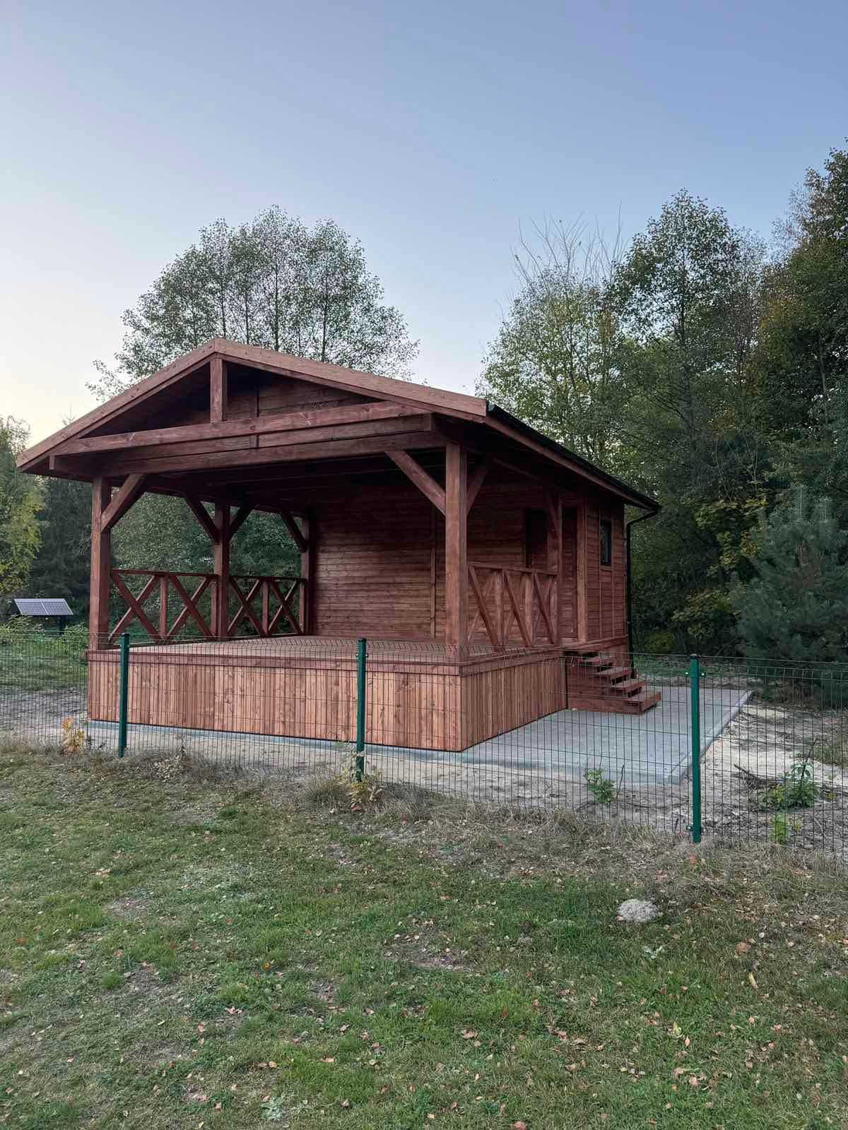 scena drewniana altana wiaty zadaszenia producent