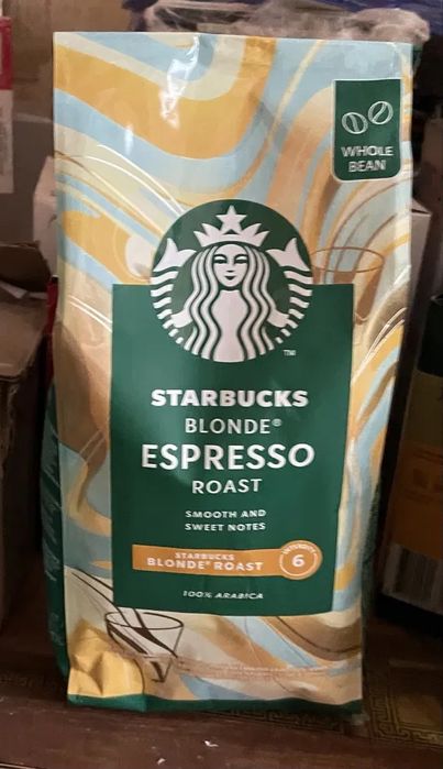 Кава в зернах Starbucks blonfe espresso світла 450 грам