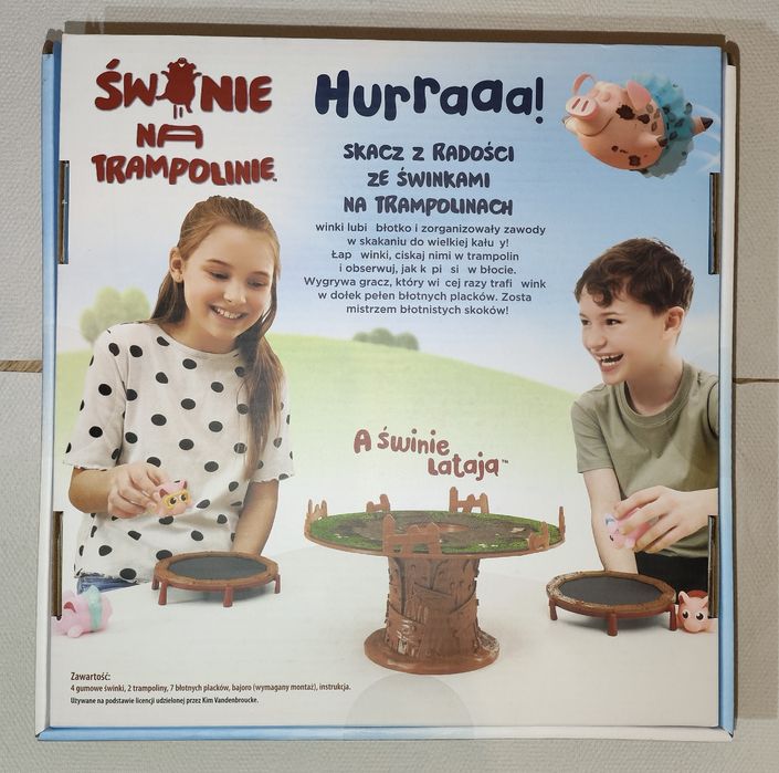 Świnie na trampolinie. Nowe. Idealne na prezent mikołajkowy