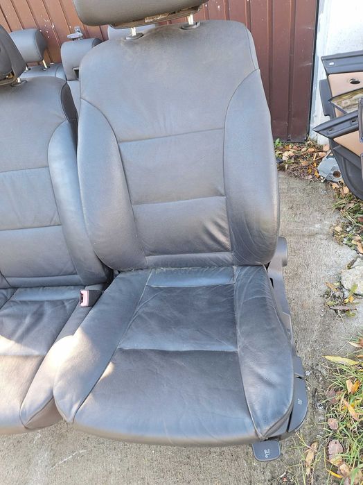 Fotele BMW E61 skóra grzane