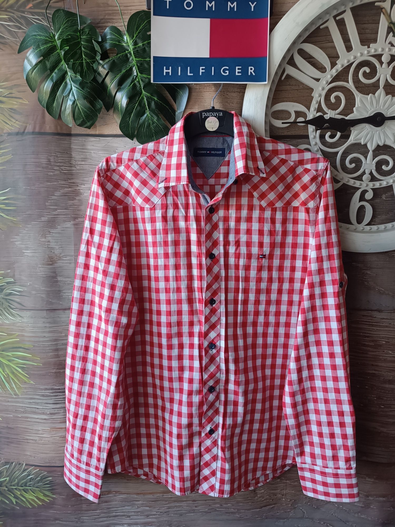 Брендова молодіжна сорочка Tommy Hilfiger р 46-48