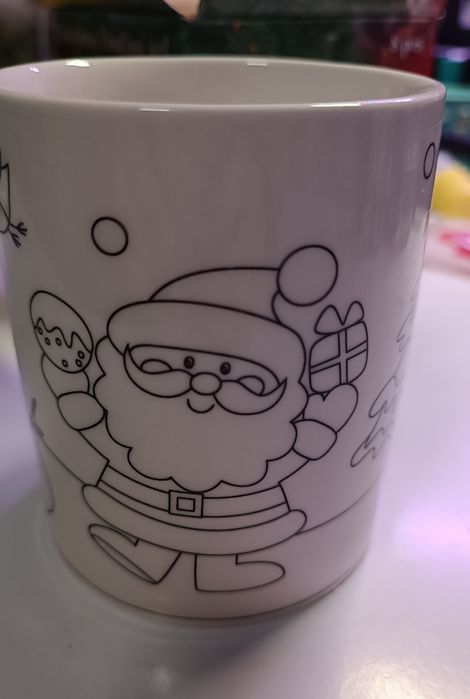 Різдвяний набір. Новорічна. Кружка - розмальовка , чашка - розмальовка