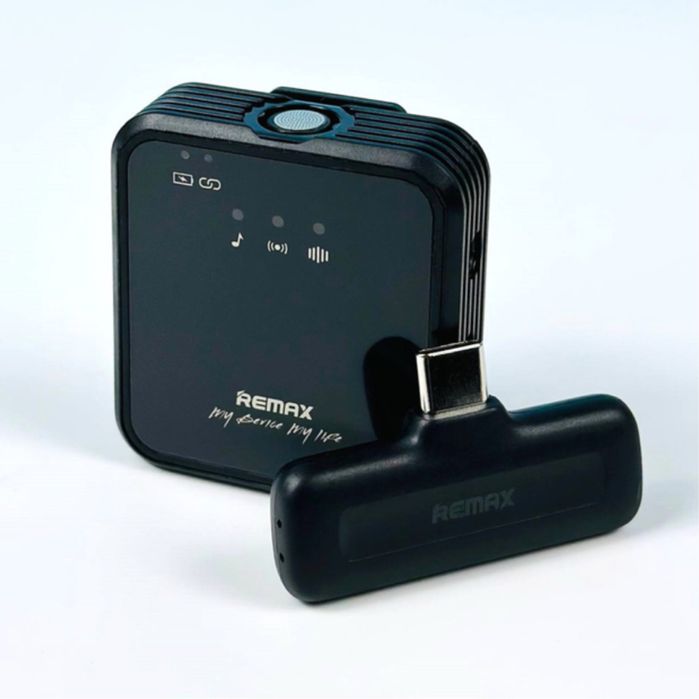 Мікрофон-петличний, бездротовий із затискачем Remax K11 Type-C Чорний