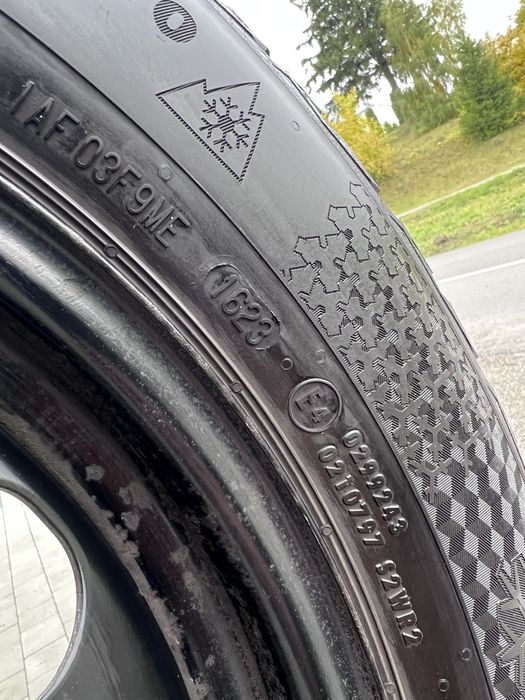 Шини з дисками всесезон continental 205/55 r16 5*112 16 vw,skoda,seat