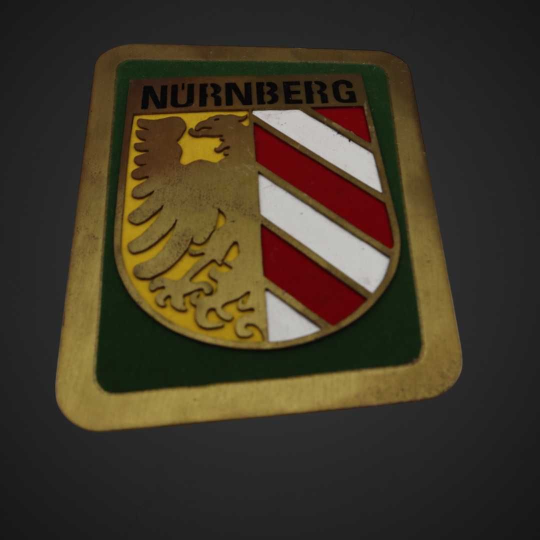 Emblemat Nürnberg Niemcy mosiądz B51/012056
