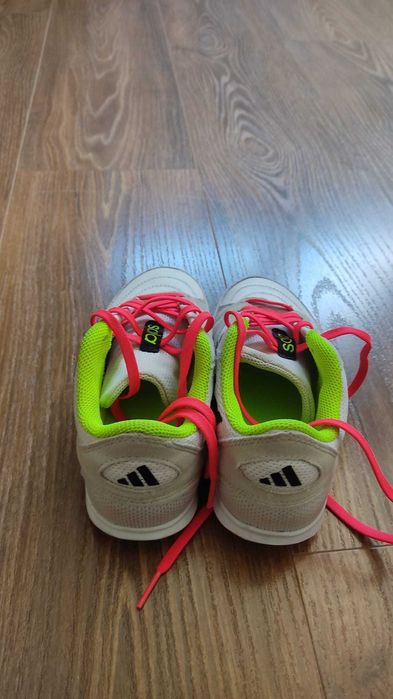 Sapatilhas de Futsal Criança ADIDAS Super Sala Branco/vermelho