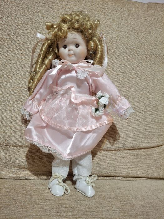 Bonecas porcelana 30cm, 25cm com suporte, 20cm